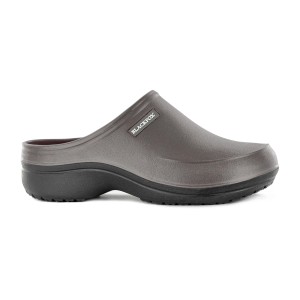 Grauer Blackfox Clog Mellow Gr. 40 für Garten und Freizeit mit Memory Foam Sohle.