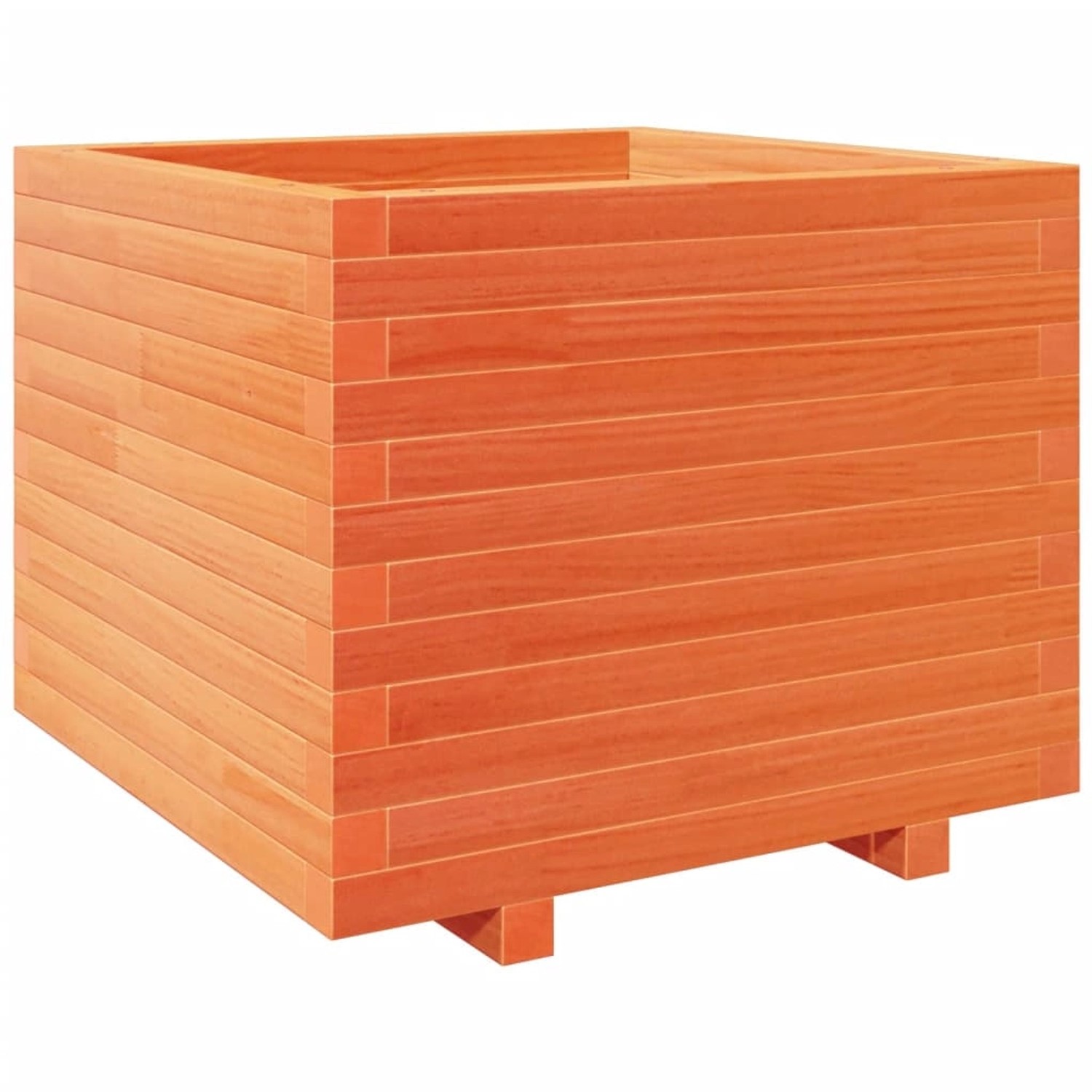 vidaXL Pflanzkübel Wachsbraun 60x60x49,5 cm Massivholz Kiefer 3282521 günstig online kaufen