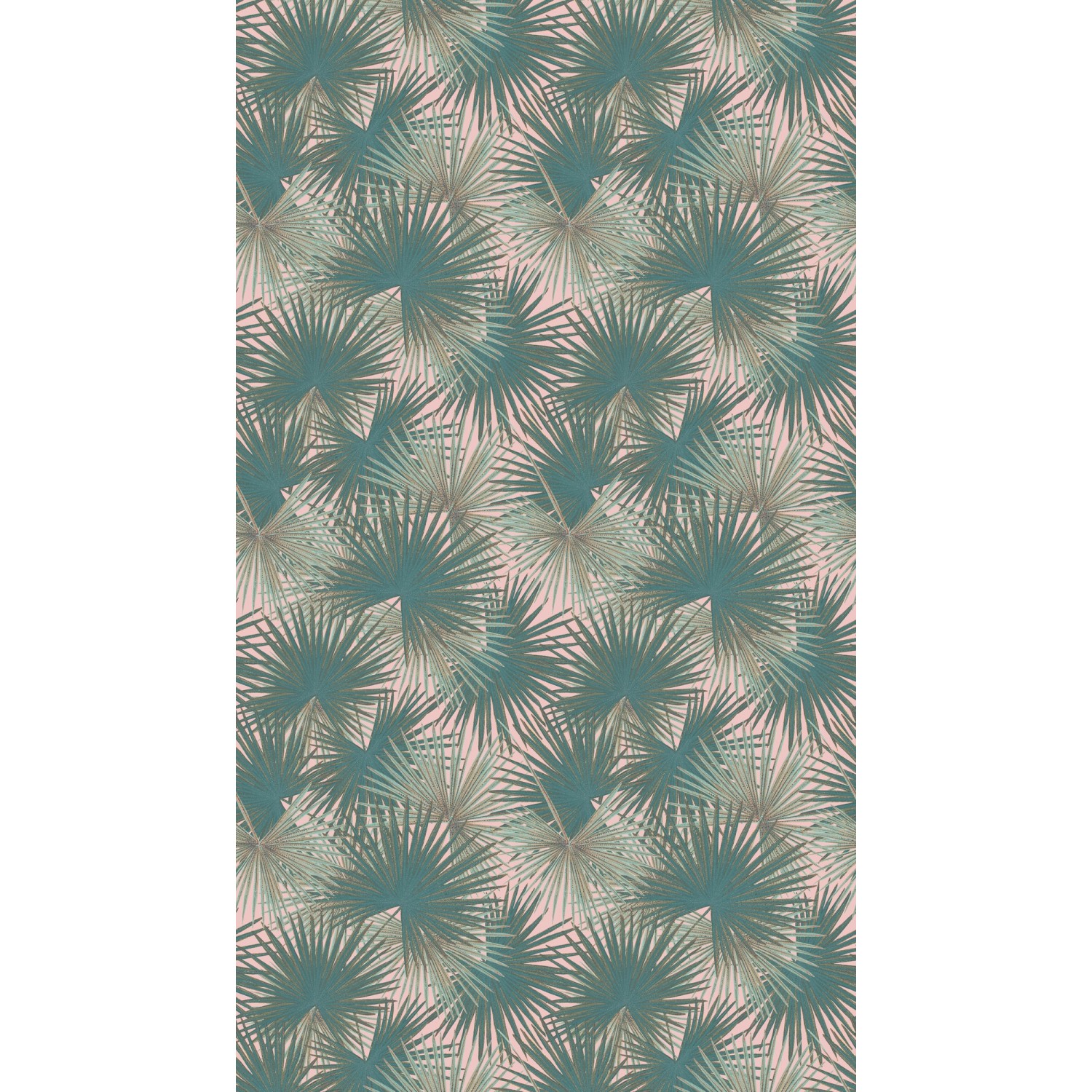 A.S. Creation Fototapete Farn Blätter 1,59 m x 2,8 m Grün-Rosa FSC® günstig online kaufen