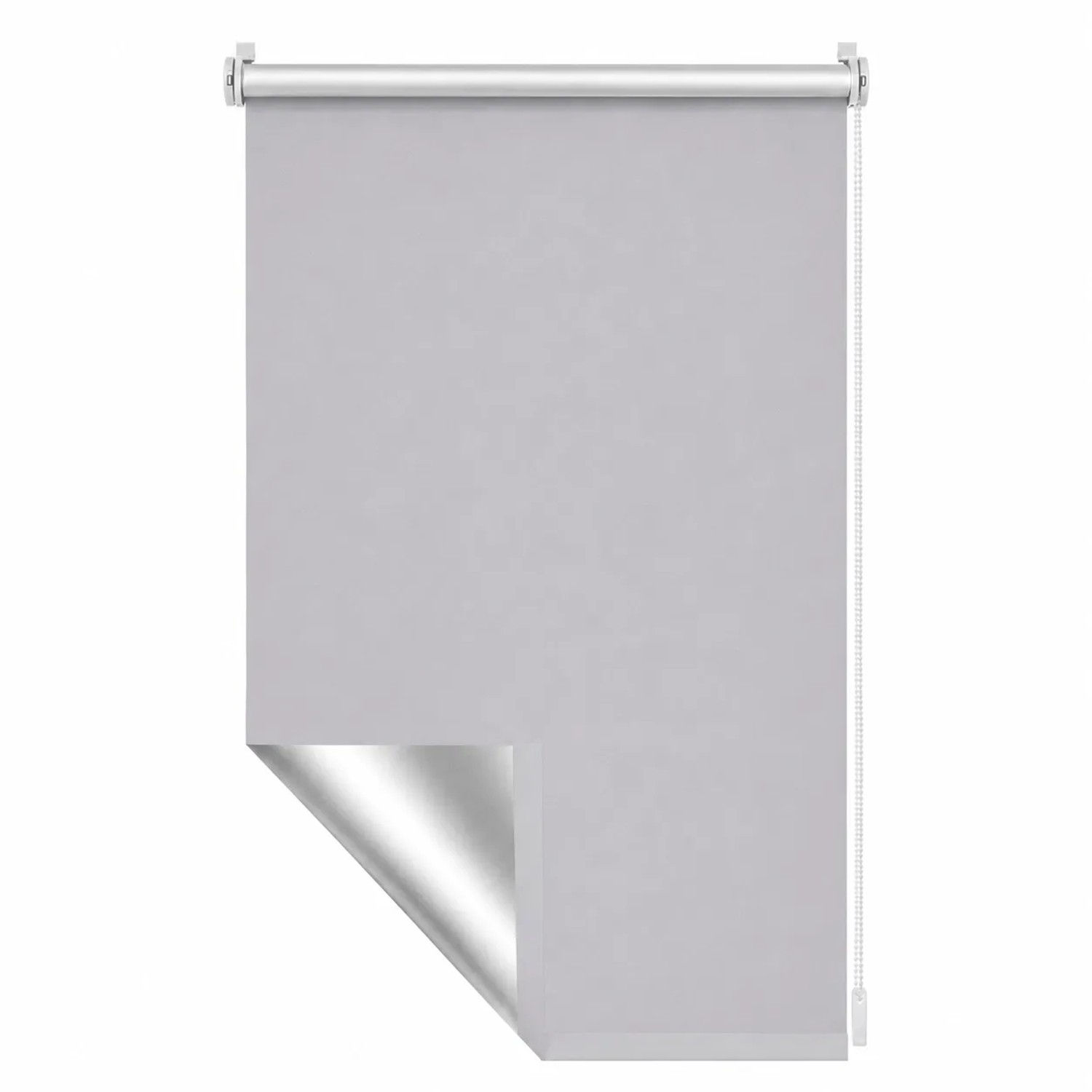 Sekey Thermo Rollo Verdunkelungsrollo ohne Bohren Hellgrau 100x130cm