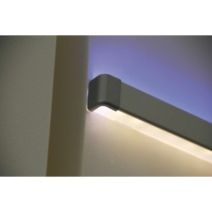 Paulmann Duo Profil Cap 2er-Pack Alu matt mit LED-Streifen für indirekte Beleuchtung.