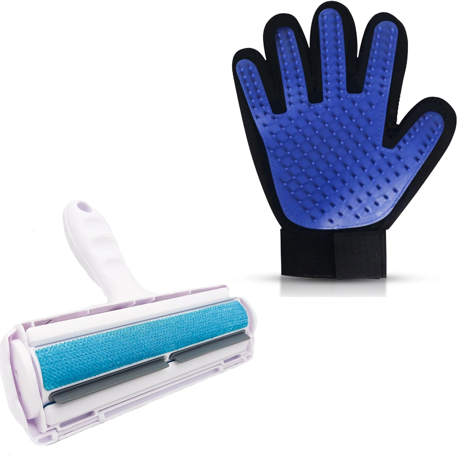 Petsation Fellpflegehandschuh Rechts & Fusselrolle