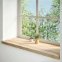 vidaXL Fensterbänke 2 Stk Unbehandelt 110x40x2 cm Massivholz Eiche 4009121_2