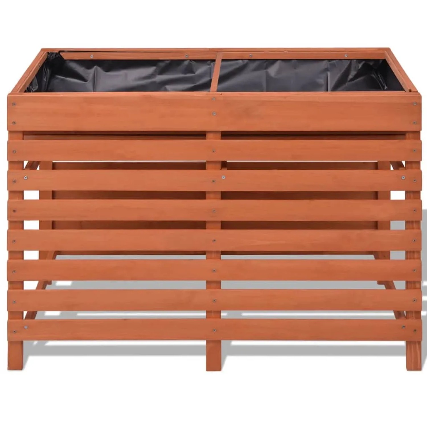 Brauner vidaXL Blumenkasten aus Holz, 100x50x71 cm, ideal für Garten, Balkon oder Terrasse.