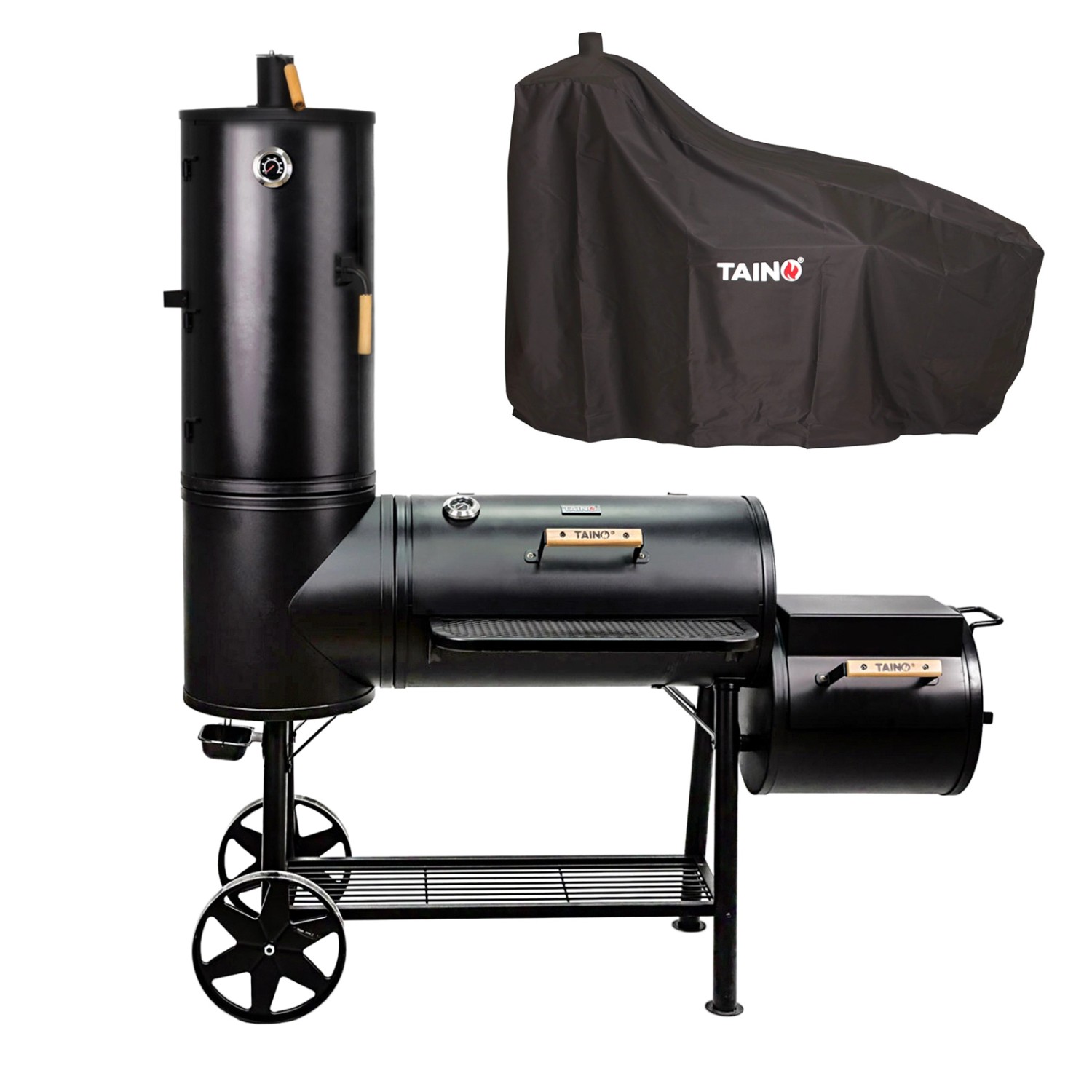 Taino Chief 130kg Smoker Set Abdeckhaube Holzkohle-Grill BBQ günstig online kaufen