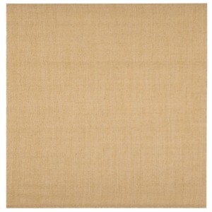 Quadratischer, naturfarbener Sisal Teppich, 100x100 cm, vidaXL.