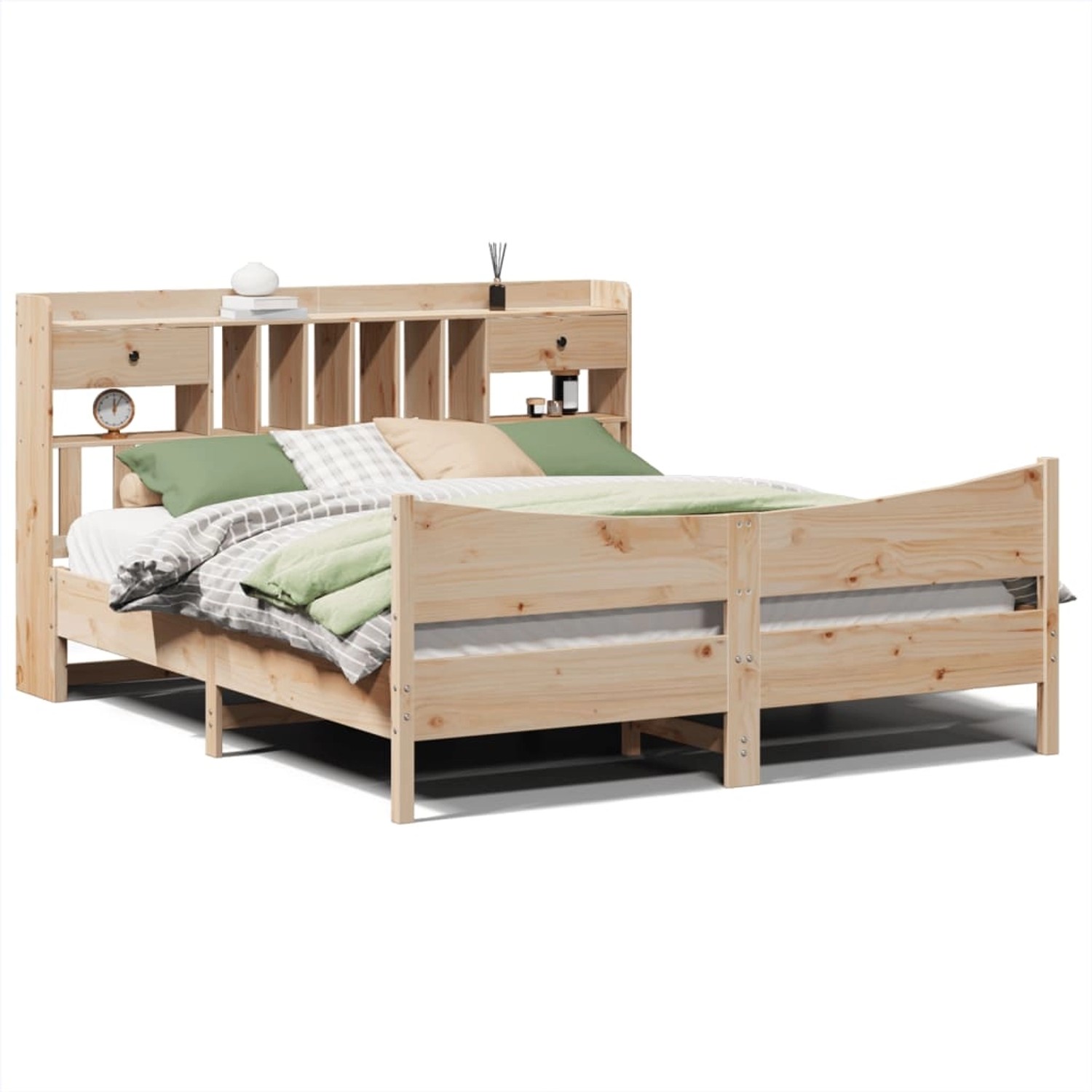 vidaXL Massivholzbett ohne Matratze 180x200 Kiefernholz 3323368 günstig online kaufen