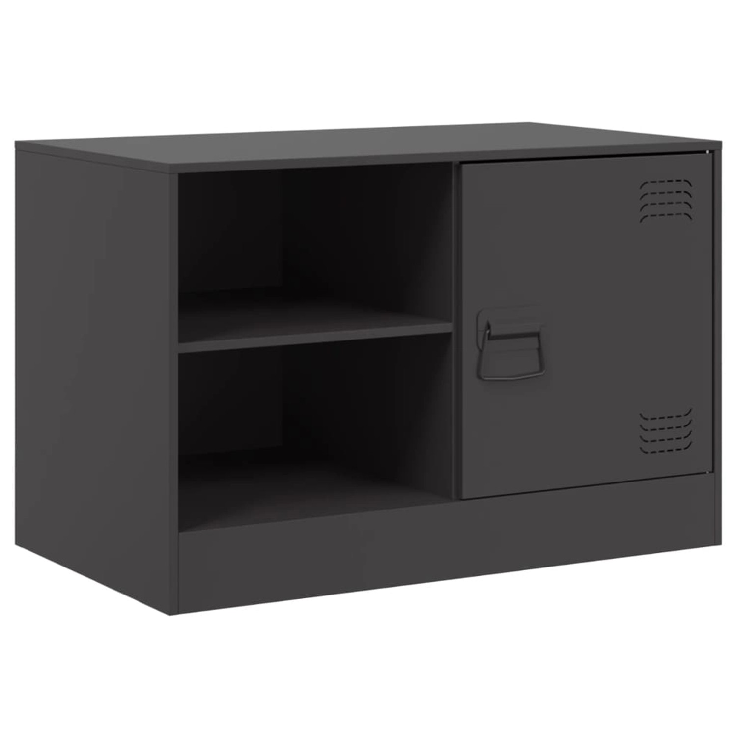 vidaXL TV-Schrank TV-Schrank Schwarz 67x39x44 cm Stahl (1-St) günstig online kaufen