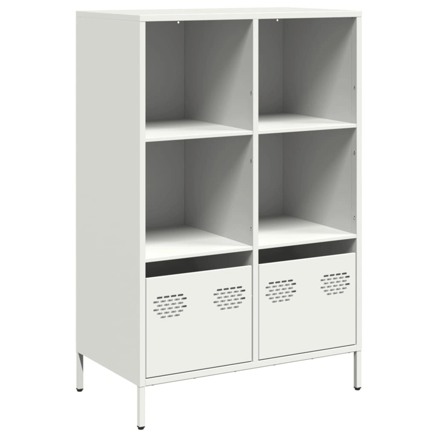 vidaXL Highboard Weiß 68x39x103,5 cm Stahl 851387 günstig online kaufen