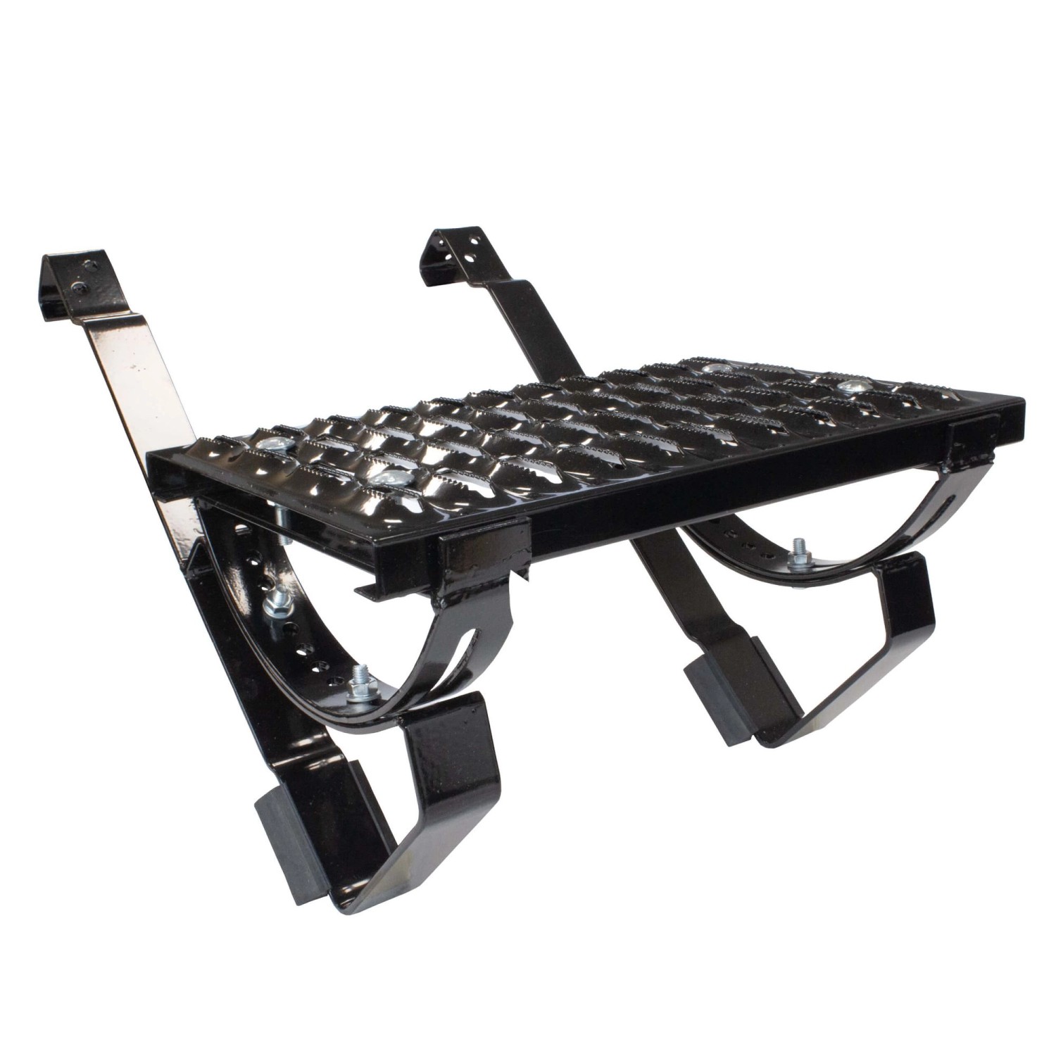 Daprona Laufrost Set für Gewellte Dachziegel 40cm Stahl Verzinkt Schwarz