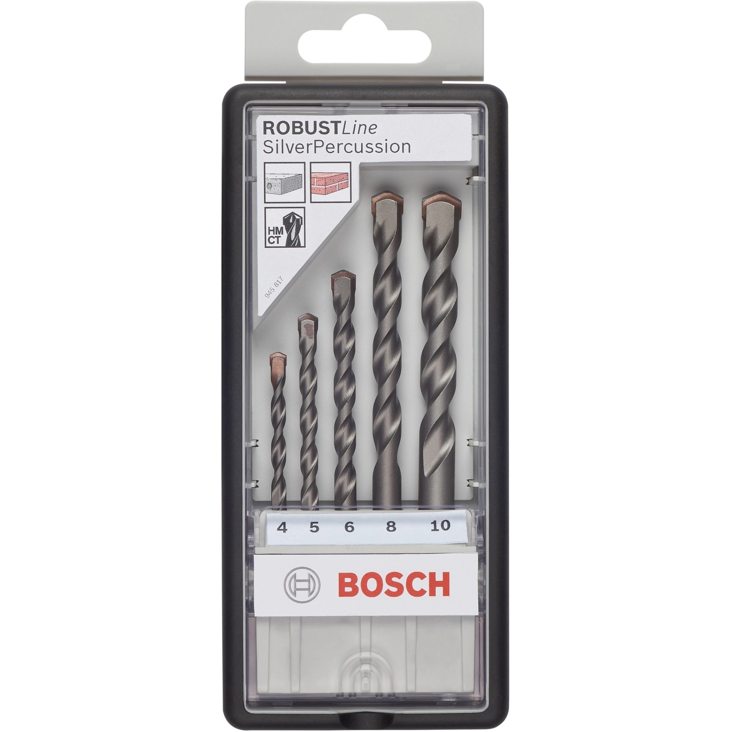 Bosch Betonbohrer-Set RobustLine CYL-3 Silver Percussion 5-teilig Ø 4 mm - günstig online kaufen