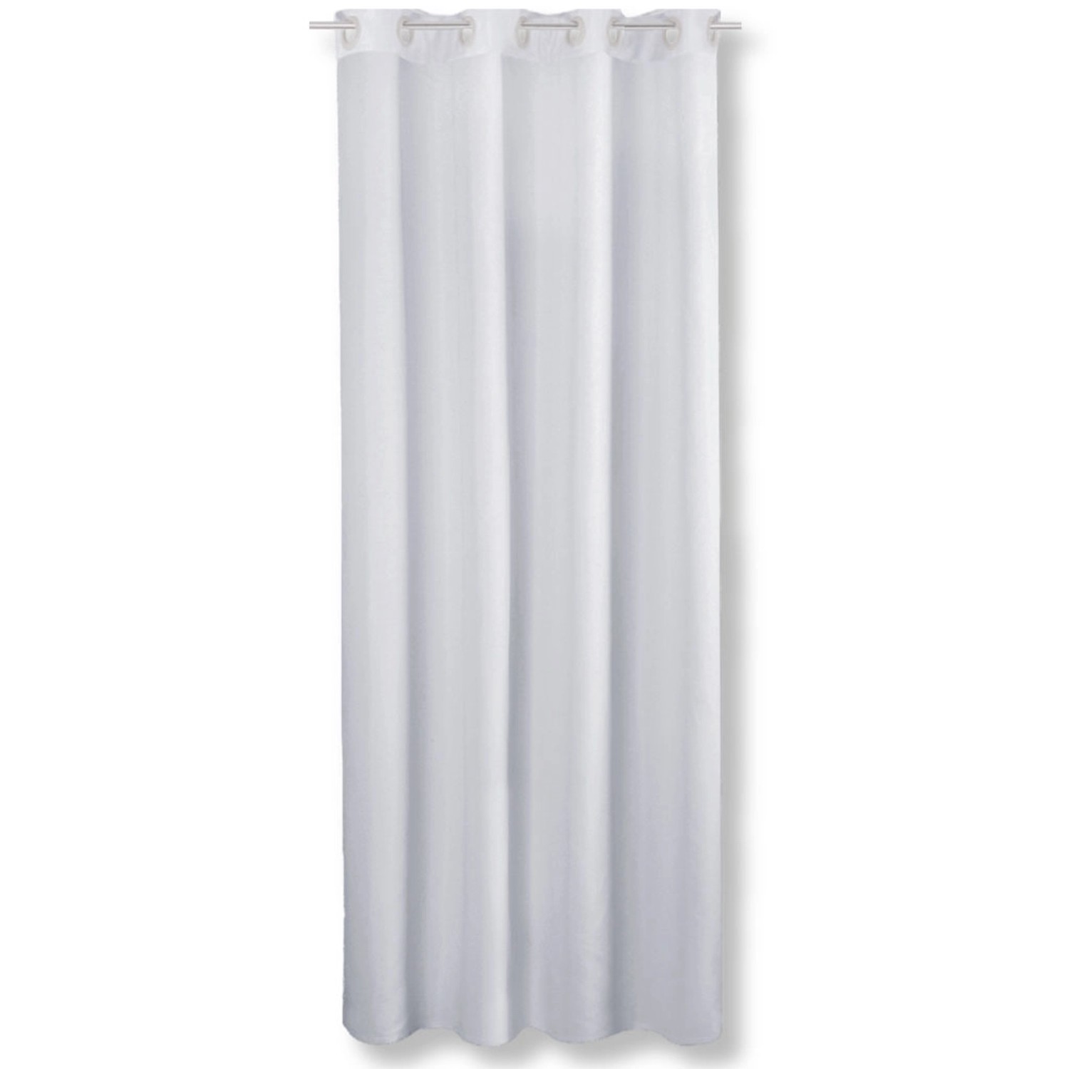 Bestlivings Dekoschal Ellen Ösen 140 cm x 225 cm Hellgrau günstig online kaufen