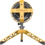 Gelber Vornado Heavy Duty EXO5 Ventilator mit Stativfuß für Handwerker.