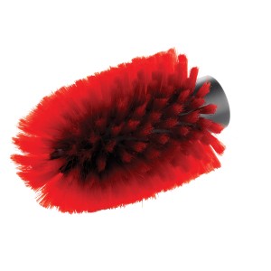 Nilfisk Felgenbürsten-Einsatz für Multibürste, rot, kegelförmig für schwer zugängliche Stellen.