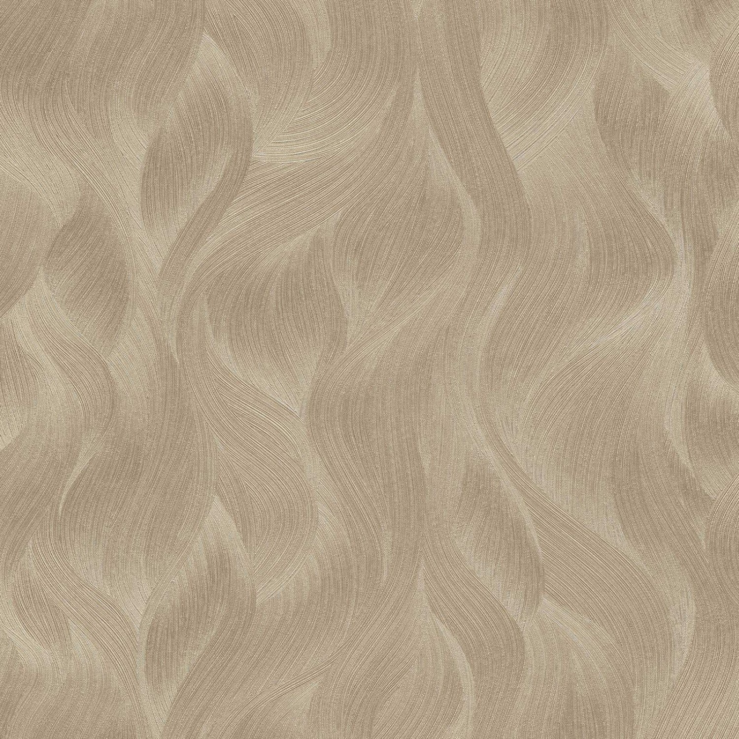 Bricoflor Gold Braune Tapete Elegant Vlies Mustertapete mit Metallic Effekt günstig online kaufen