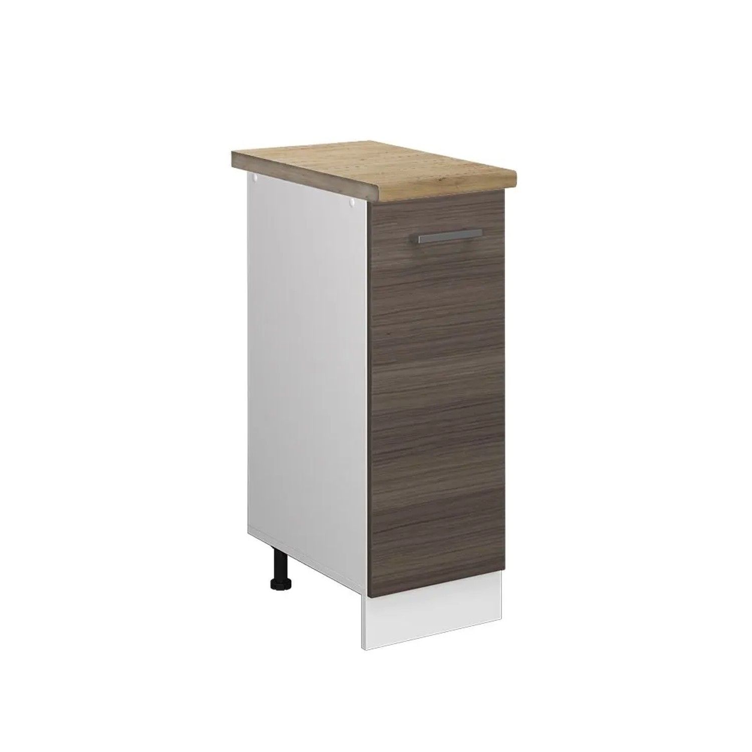 Vicco Apothekerschrank R-Line Medizinschrank für die Küche Grau Weiß 30 cm AP Eiche