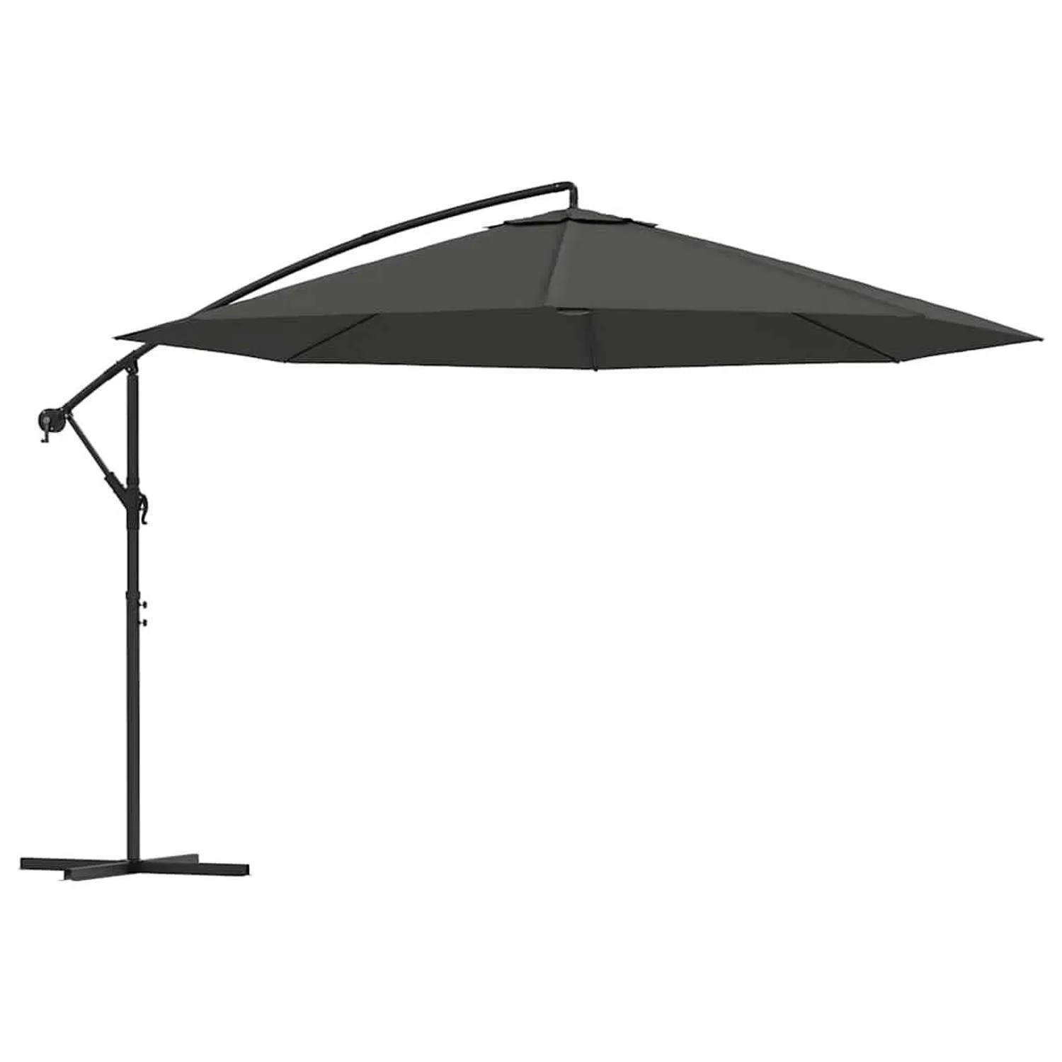 Image of Furnicato Ampelschirm Mit Aluminium Mast 350 Cm Anthrazit