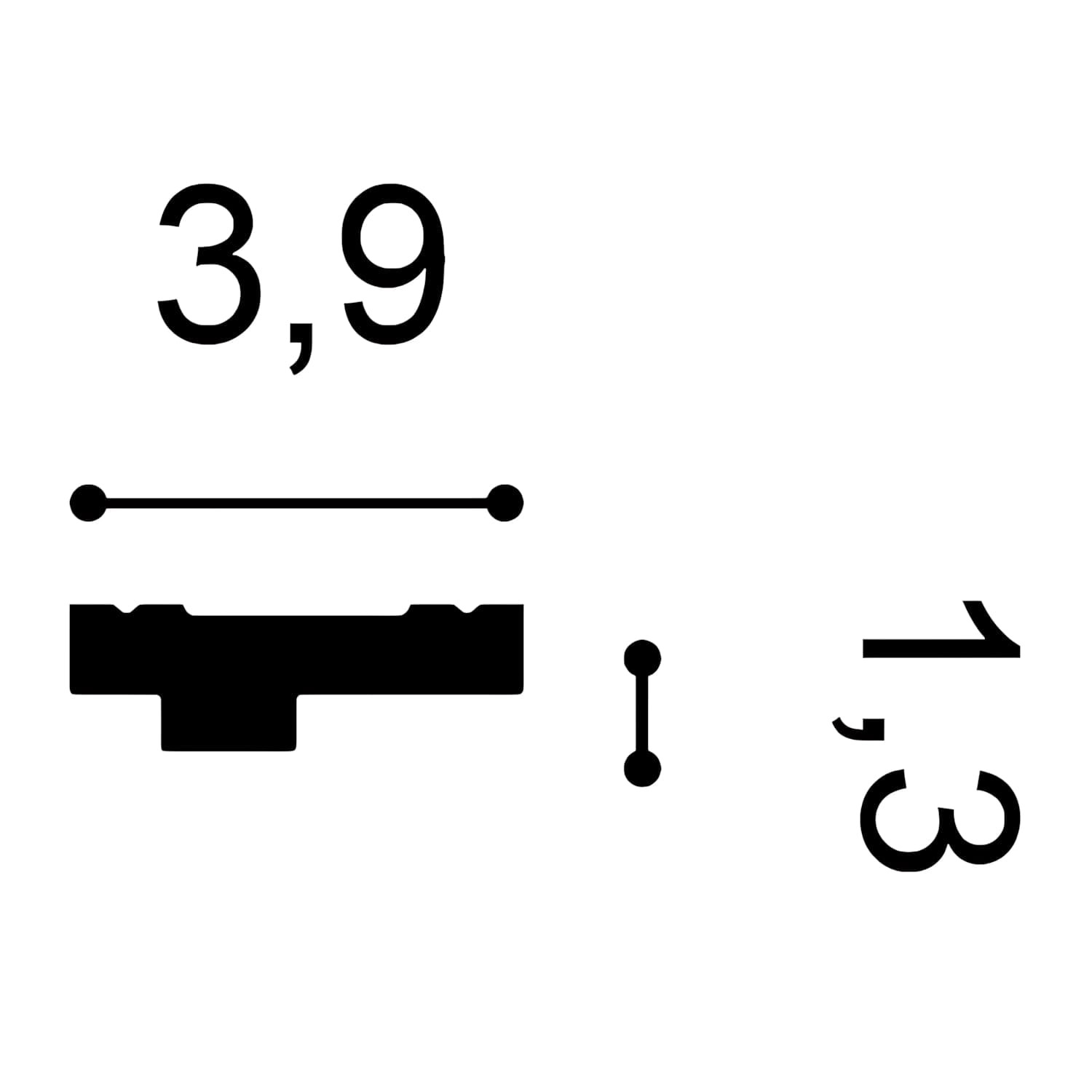 Querschnitt der weißen ORAC DECOR CX160 AXXENT Zierleiste mit Maßangaben.