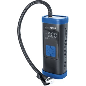 LUX 12V Mini-Kompressor A-KPS-12/10: Kompakter, digitaler Kompressor mit Schlauch.