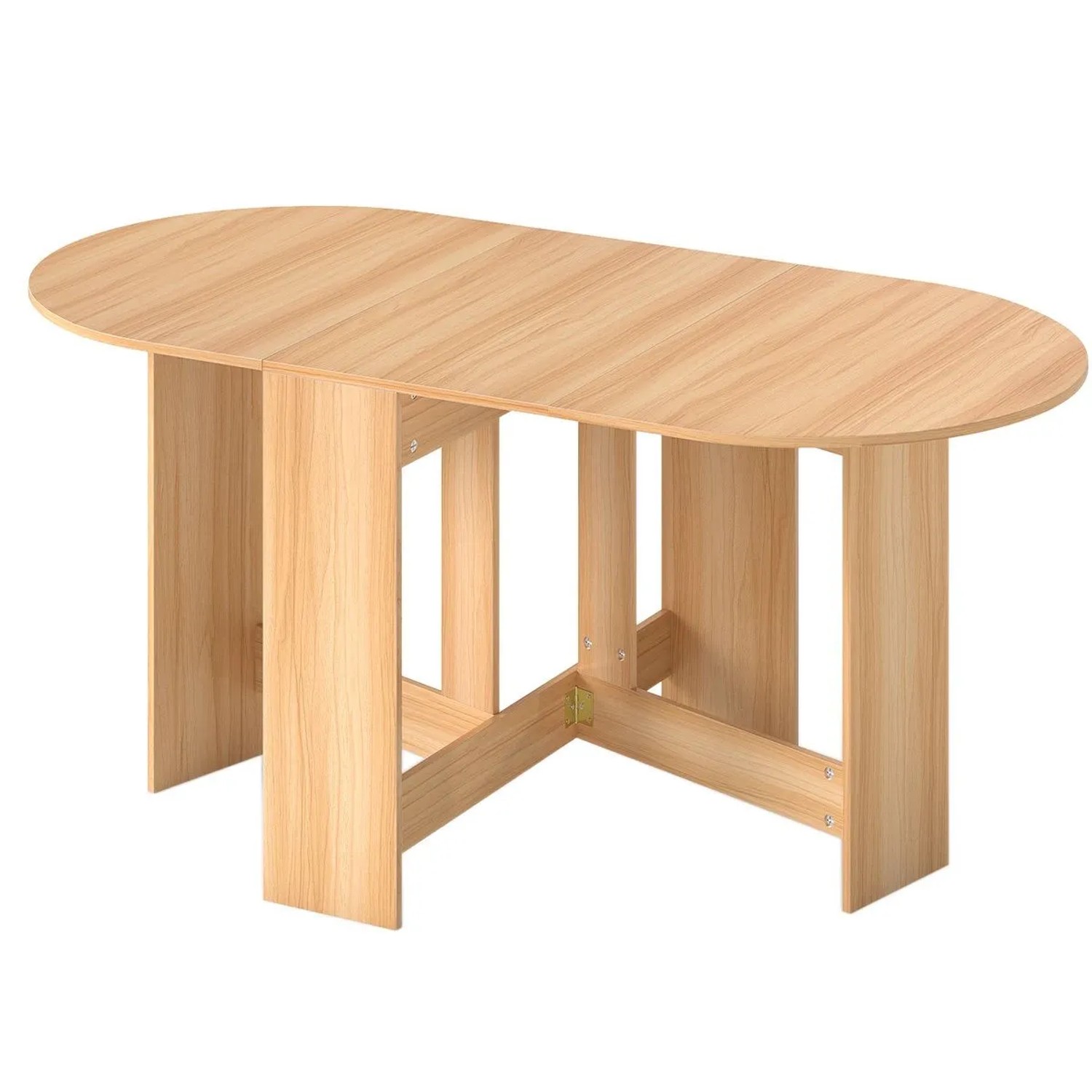 Costway Esstisch Klappbar Holz 163 x 80 x 75 cm Natur günstig online kaufen