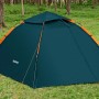 Bestway Zelt für 4 Personen mit Schnellaufbau-System, dunkelblau, im aufgebauten Zustand auf einer Wiese.