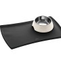 Schwarze Hunter Napfunterlage Selection (60x40 cm) mit Hundenapf.
