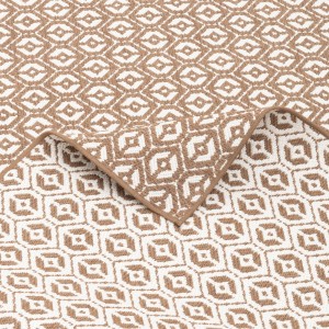 Beiger Snapstyle In- und Outdoor Teppich Cape Cod (200x250cm) mit geometrischem Muster.