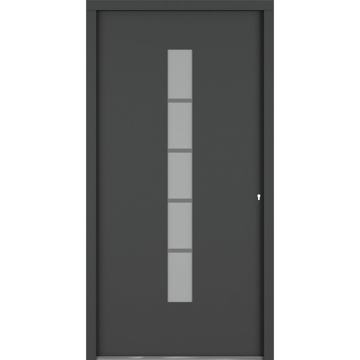 Roro Haustür OAE 1202 Aluverbund Weiß-Anthrazit 100 cm x 200 cm DIN R