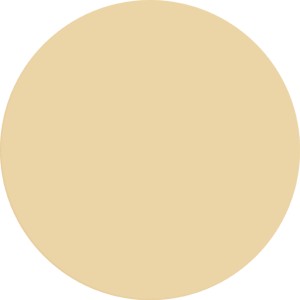 Farbfeld: Alpina Wandfarbe Pure Farben Beigegelb, matte Innenfarbe.
