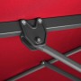 Detailaufnahme: Roter Schneider Ampelschirm (340x270 cm) mit Dreh- und Neigungsfunktion, Fokus auf Mechanik.