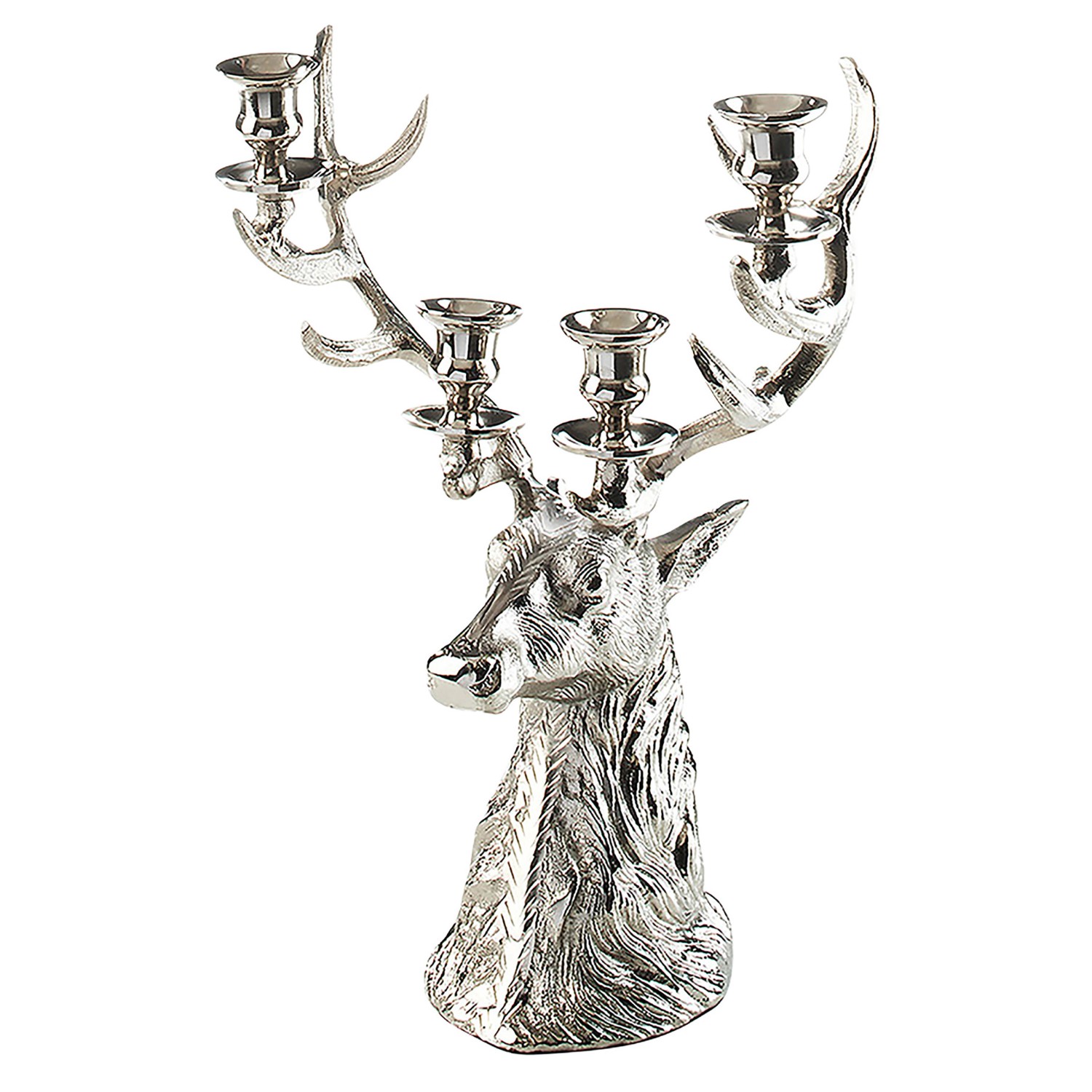 Kobolo Kerzenleuchter TROPHÄE aus Metall 4 Kerzen