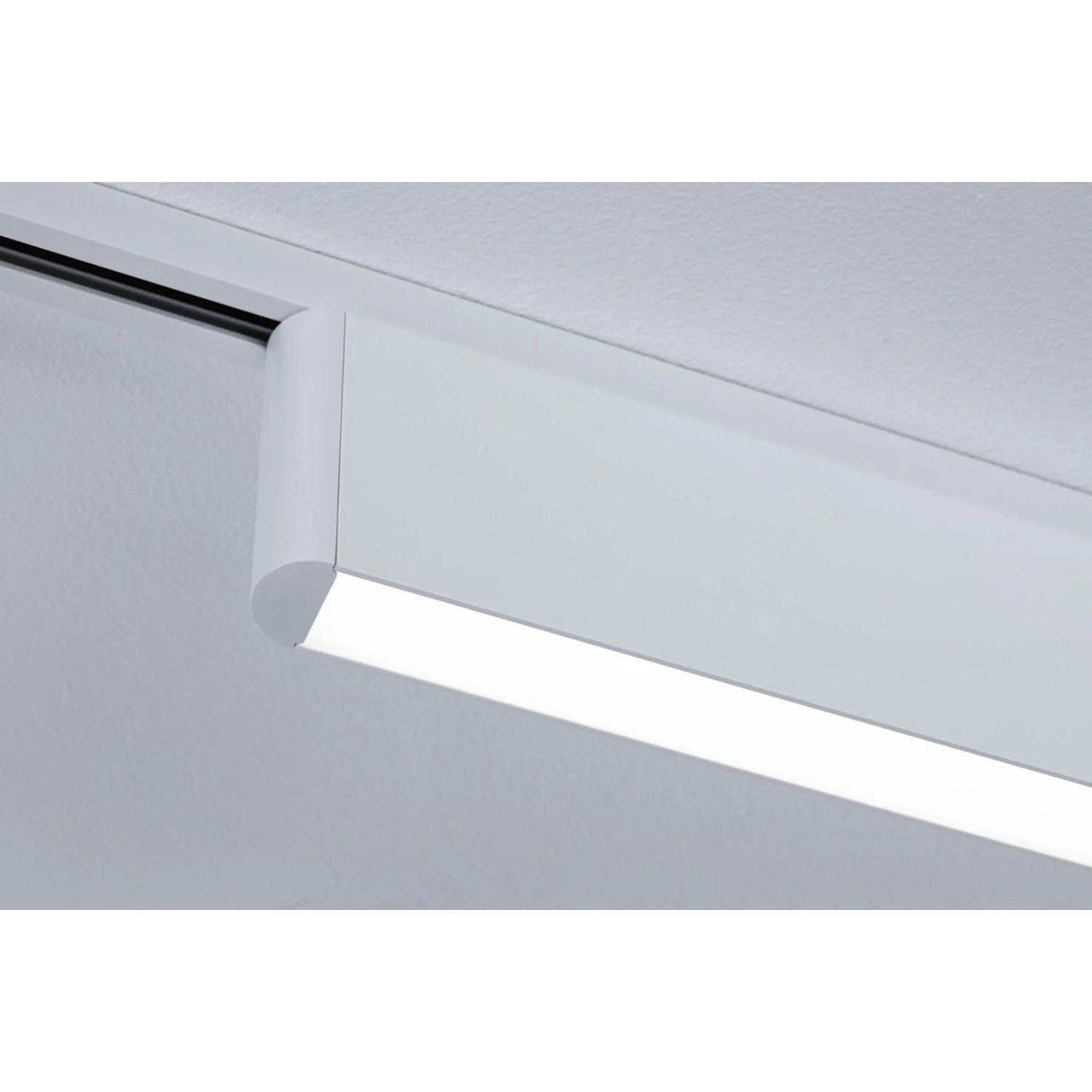 Weiße Paulmann Ceris URail LED-Lightbar am Schienensystem, dimmbar, 4.000 K neutralweißes Licht aus Aluminium.