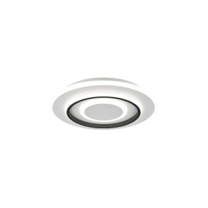 Weiße, runde Reality LED-Deckenleuchte Jora, dimmbar, Ø 41cm.