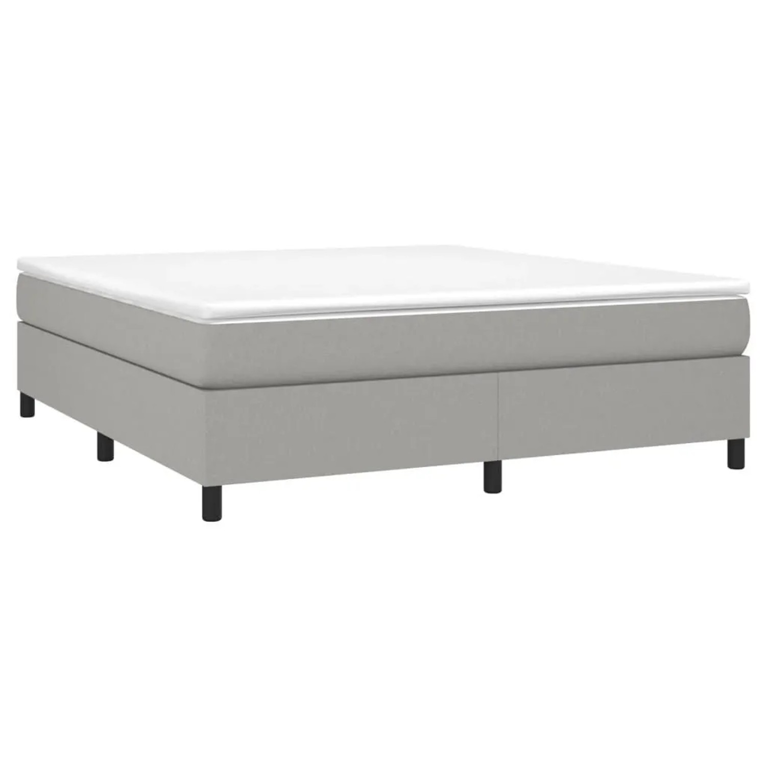 vidaXL Boxspringbettgestell Hellgrau 180x200 cm Stoff 3120878 günstig online kaufen