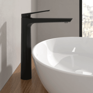 Villeroy & Boch Oasis Waschtischarmatur Erhöht Ohne Zugstange mit Keramikkartusche Auslaufhöhe 245MM Rund Matt Black