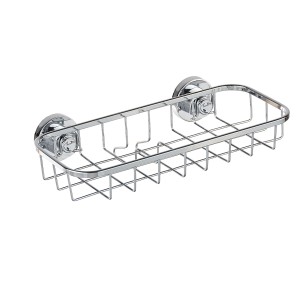 Wenko Universalablage Bovino mit Power-Loc Befestigung, glänzendem Edelstahl, zur Wandmontage ohne Bohren.