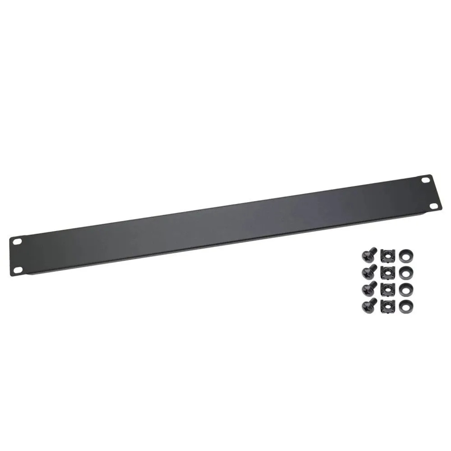 HMF 66470 Blindabdeckung für Serverschrank 19 Zoll 1 HE Schwarz
