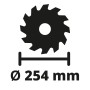 Symbolbild: Sägeblattdurchmesser 254 mm für Einhell Tischkreissäge TC-TS 2225 U.