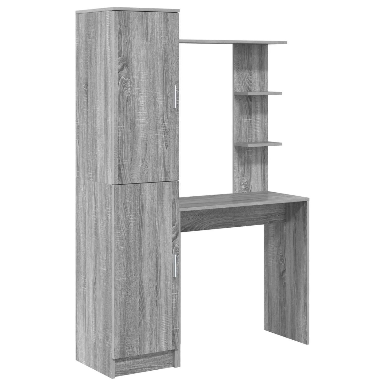 vidaXL Schreibtisch 2 Stk Graues Sonoma 3337286