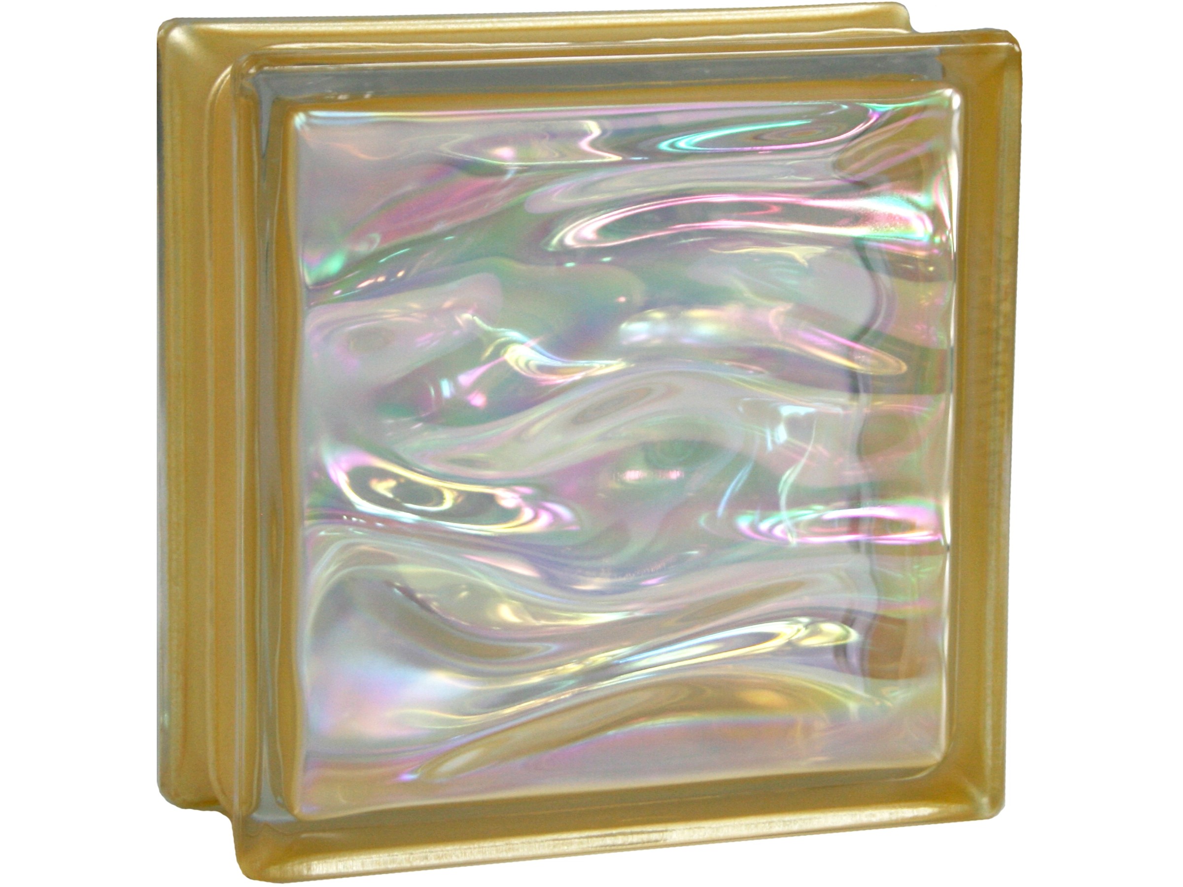 Fuchs Design Glassteine AQUA 6er Set - Perlmutt Rubin 19x19x8 Cm