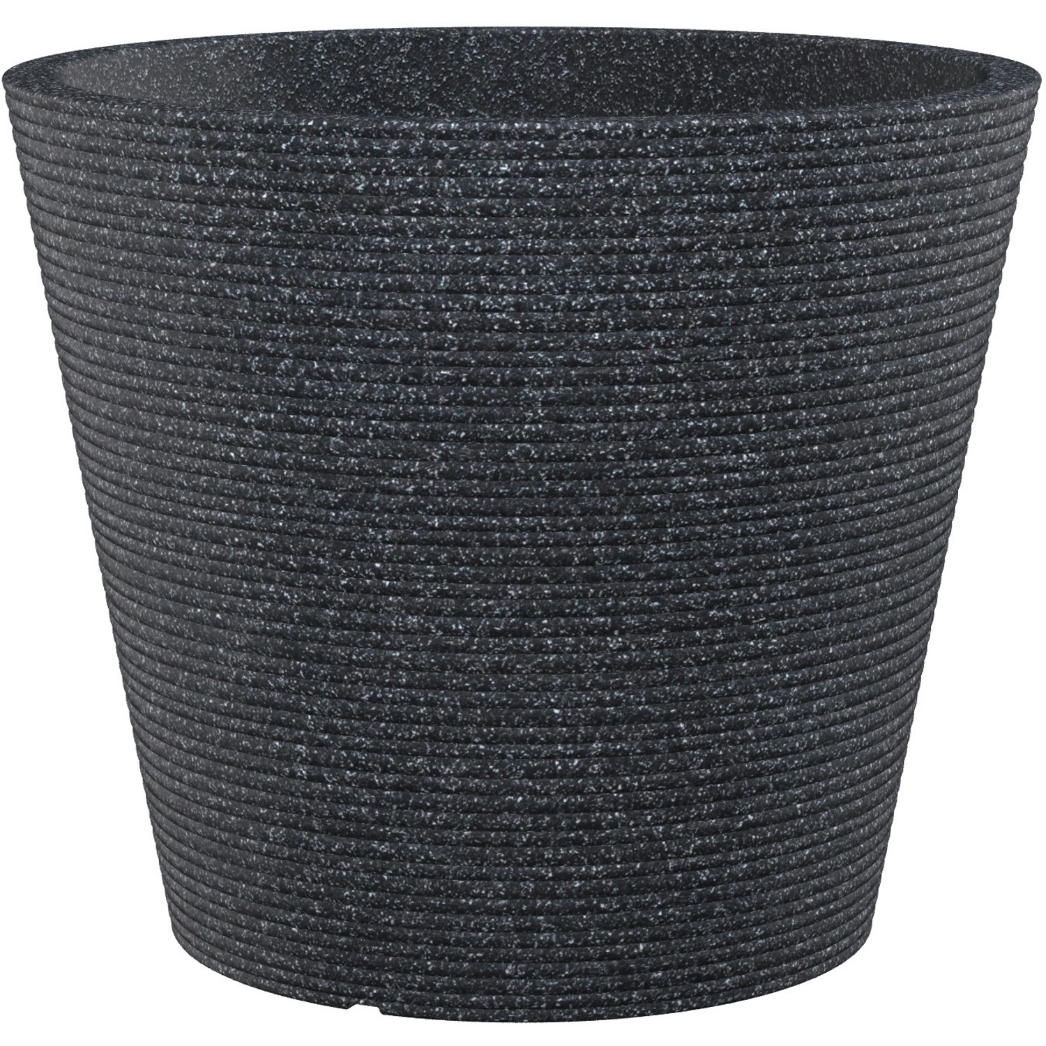 Scheurich Pflanzgefäß Cana Ø 28,5 cm Schwarz Granit