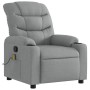 vidaXL Massage-Relaxsessel Hellgrauer Stoff 3206915_3