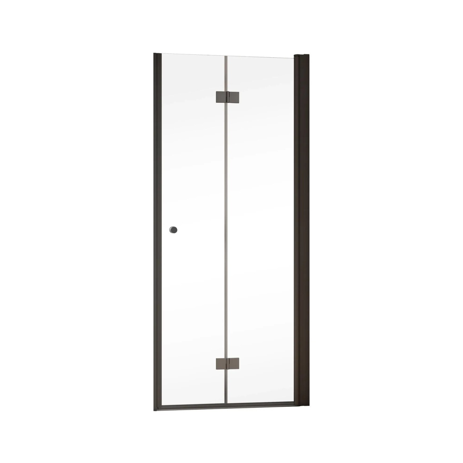 Schöner Wohnen Drehfalttür Gretia in Nische Mattschwarz 80 cm x 200 cm DIN R