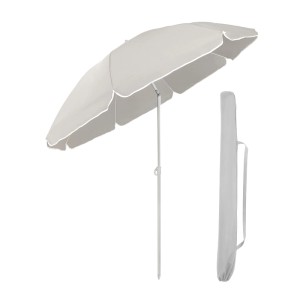 Sekey Sonnenschirm 180cm, rund, mit Schutzhülle. Ideal für Balkon und Strand.