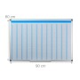 Relaxdays Whiteboard Planer Eisen Weiß Magnetisch Abwischbar 60 cm x 90 cm x 5 cm 2,1 kg_4