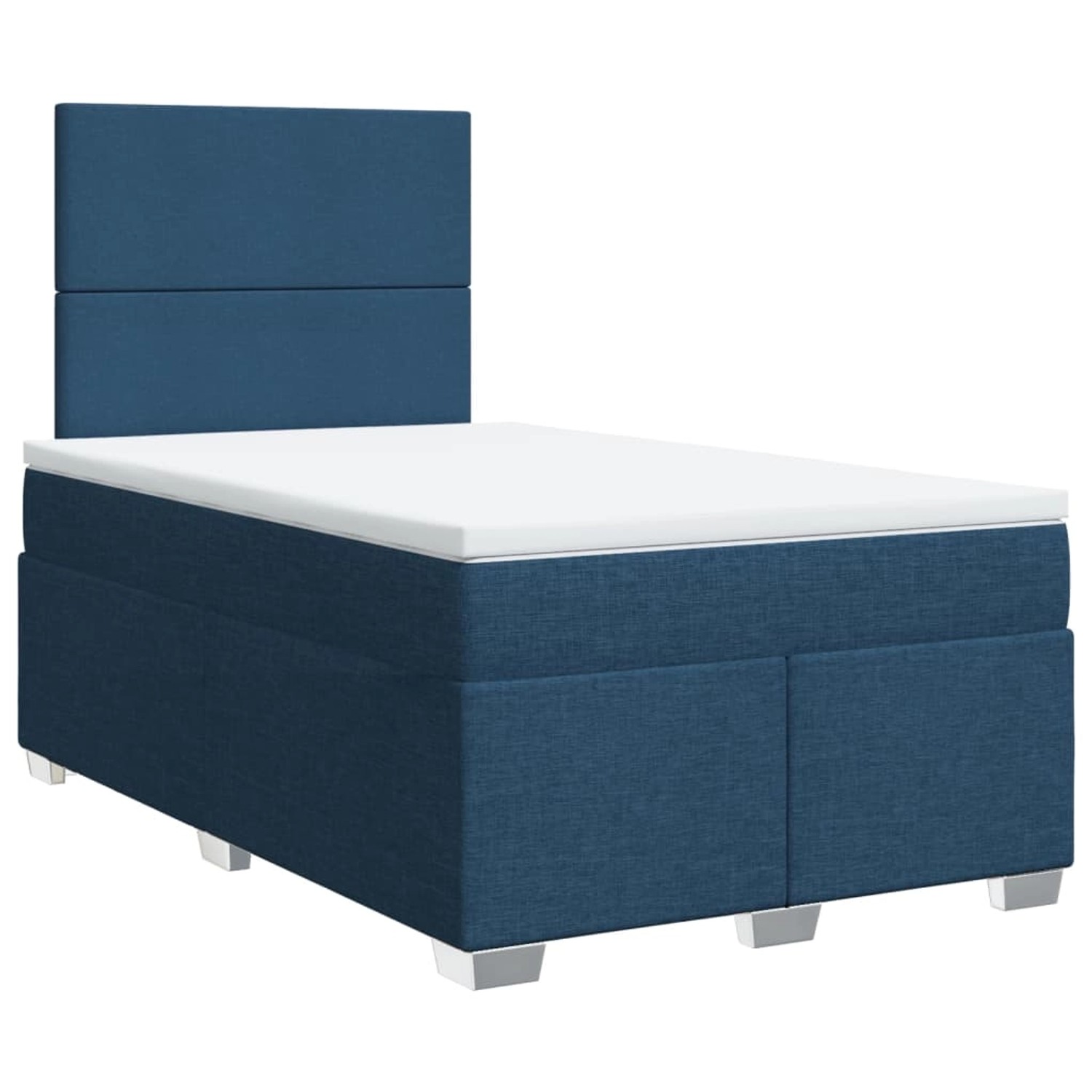 vidaXL Boxspringbett mit Matratze Blau 120x190 cm Stoff 3290426 günstig online kaufen