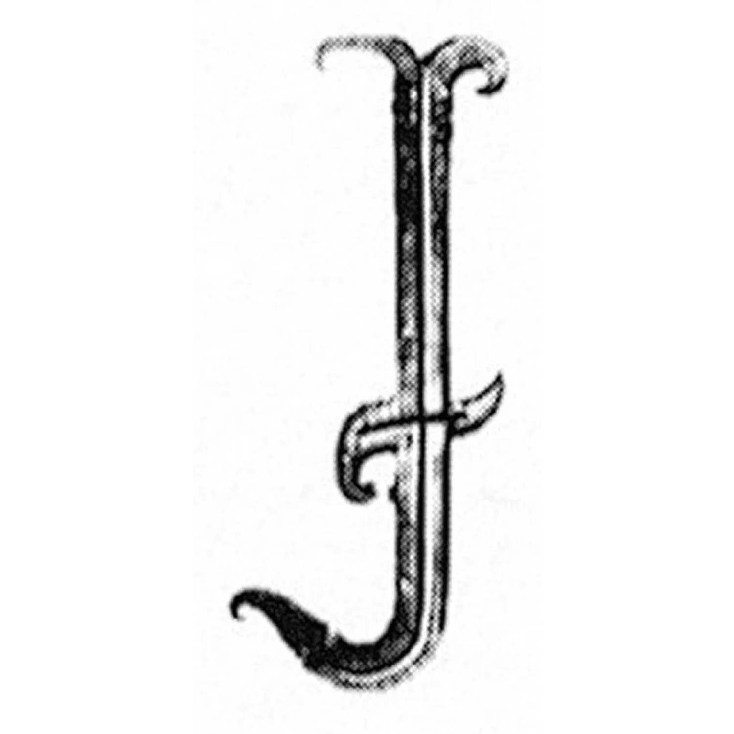 FeNau Buchstabe J Groß 180x100 mm Stahl Roh S235JR