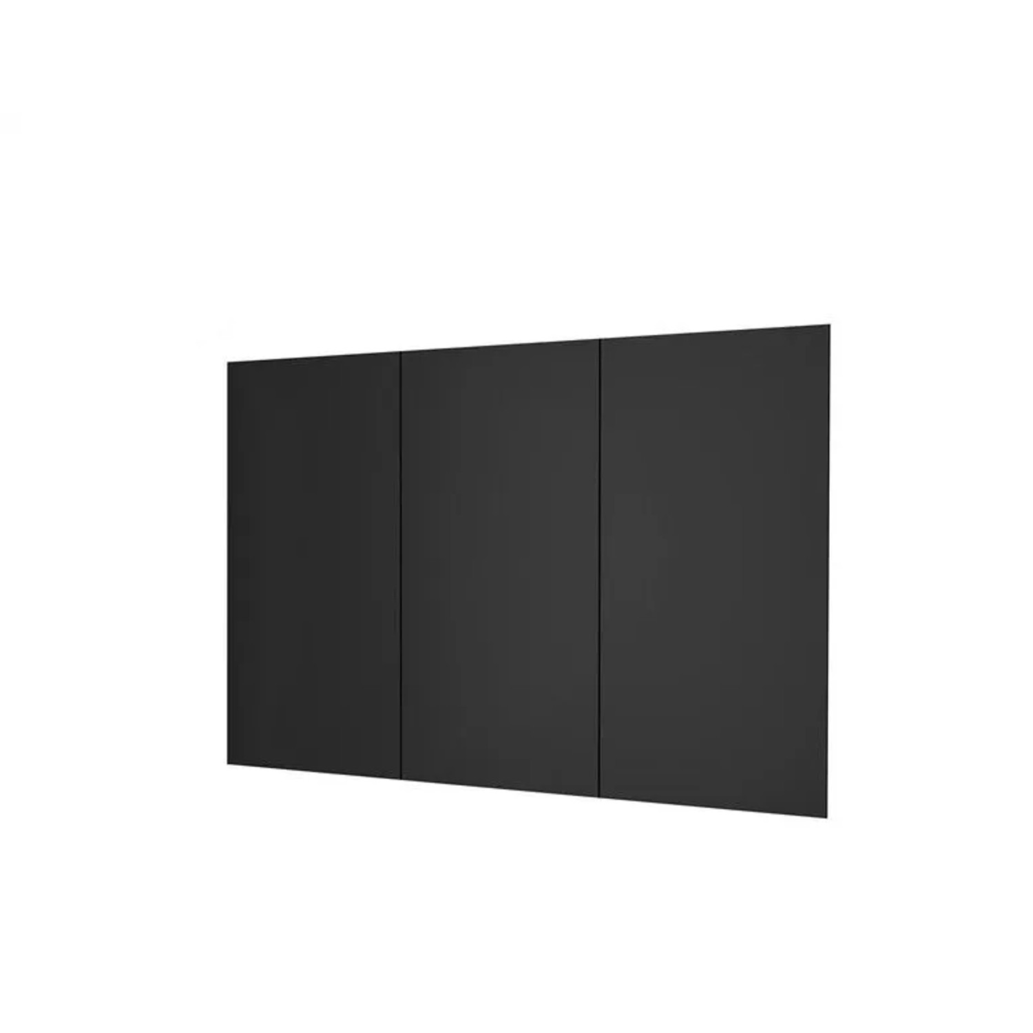 Duschparadies 340 x 210cm Duschrückwand Duschrückwände Wandverkleidung Premium Aluverbundplatte 3mm Fliesenersatz Matt Schwarz 3 Stück Zusammenbau