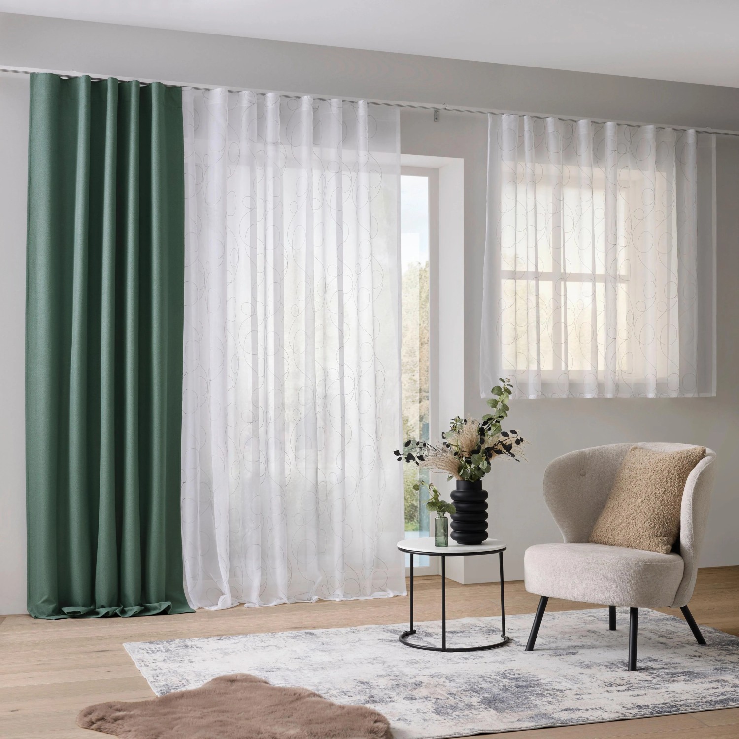 Premium Living Verdunkelungsvorhang Allan Grün ca. 135x255cm_7