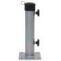 vidaXL Sonnenschirmständer für Ø38/48 mm Mast Silbern Stahl 4003374_3